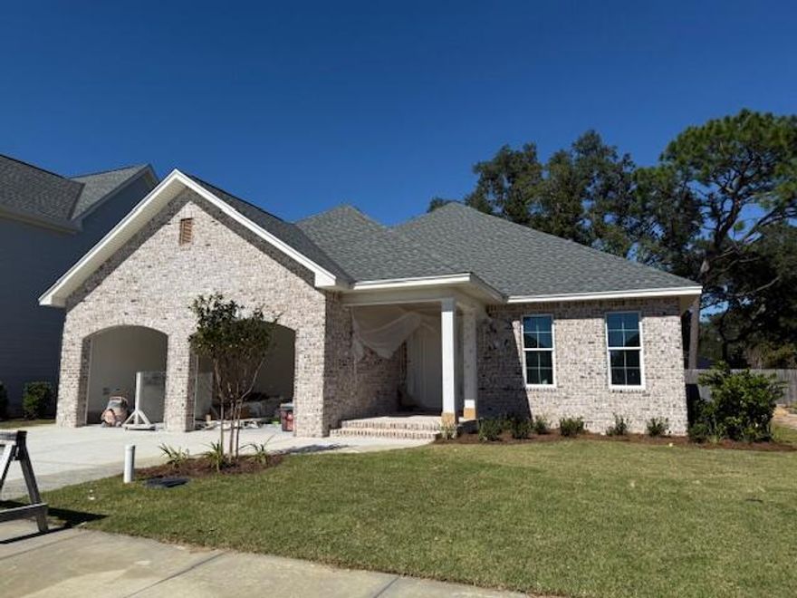 EAGLES LANDING New Construction HOME!  Builder giving $10K toward closing/upgrades, with acceptable offer. Visit the model to learn more about Eagles Landing.  This home features 4 beds-3 full baths, split bedrooms, gorgeous interior to include: 8' doors, LVP & tile flooring, quartz counter tops, soft close cabinetry & drawers, Bosch stainless steel appliances (frig, microwave, dual fuel convection range & dishwasher), tankless gas water heater, tiled showers, impact windows & doors, smart panel for tech, finished garage, screened porch, patio & much more! Landscaping & irrigation included. Interior pictures are of similar home.  Buyer to verify all deemed important info.