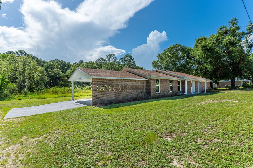 Welcome Home...3 bedroom 2 bath on just over half an acre centrally located in Crestview providing easy commute to all the local bases, beaches, and shopping centers. Enjoy your morning coffee in the 364 square foot Florida Room as you overlook the birds chirping the morning away. Spacious living room is ready to entertain family and friends just in time for upcoming football games. Kitchen boasts ample counter and cabinet space to meet all your cooking needs. New Roof installed in 2021. All windows and exterior doors have been replaced with double paned window in 2022 and come with a lifetime warranty. HVAC 2012. Water heater is 2015. Spacious yard provides plenty of room for the kids and family dog to run around and play. There is plenty of area to add in a shop, rv parking or whatever