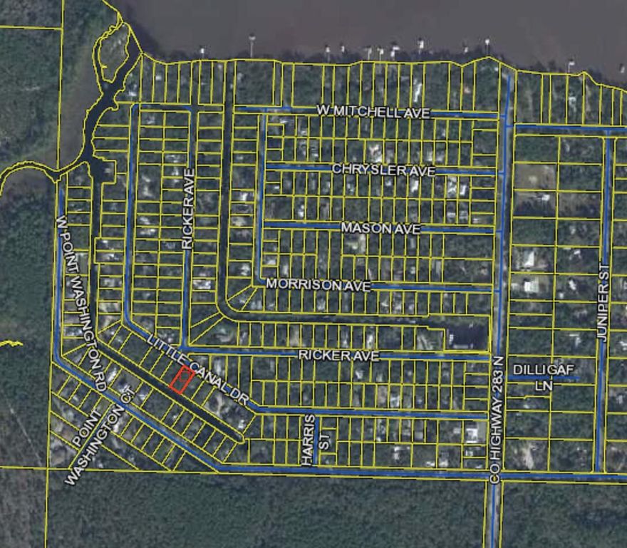Quarter Acre wooded lot on dredged canal leading out to the Choctawhatchee Bay. This neighborhood boasts larger lots than most and has two canals which are dredged as needed to keep the canals boat accessible. Wooded lot with new construction going up on the adjacent lot. This neighborhood is an older neighborhood, platted in 1959, but many recently built homes too. Surrounded by the bay to the north, and the Point Washington State Forest to the west and south.  Only 3.5 miles to Grayton Beach with state forest on both sides of the road for most of the way.  Come see this lot today.