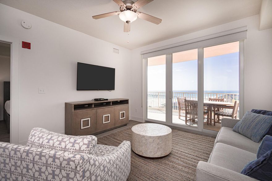 Adjacent to Pier Park and offering sweeping GULF VIEWS FROM THE BEDROOM AND  LIVING ROOM sits this amenity- rich 1 bedroom 2 bath unit in Calypso Tower III with rental projections of up to $58K!!  Enjoy a large balcony with access from the bedroom and living room, allowing you to take in the breathtaking views of the emerald waters and sugar-white sand. If you are looking for a one-of-a-kind beach condo offering convenient access to the beach, shopping and entertainment this is it! This unit offers direct beach access via a crosswalk, large resort style pool, top of the line fitness center, gift shop and a restaurant on site!  Don't miss out on this incredible opportunity to own a piece of paradise in one of the newest and most sought-after buildings in Panama City Beach!!