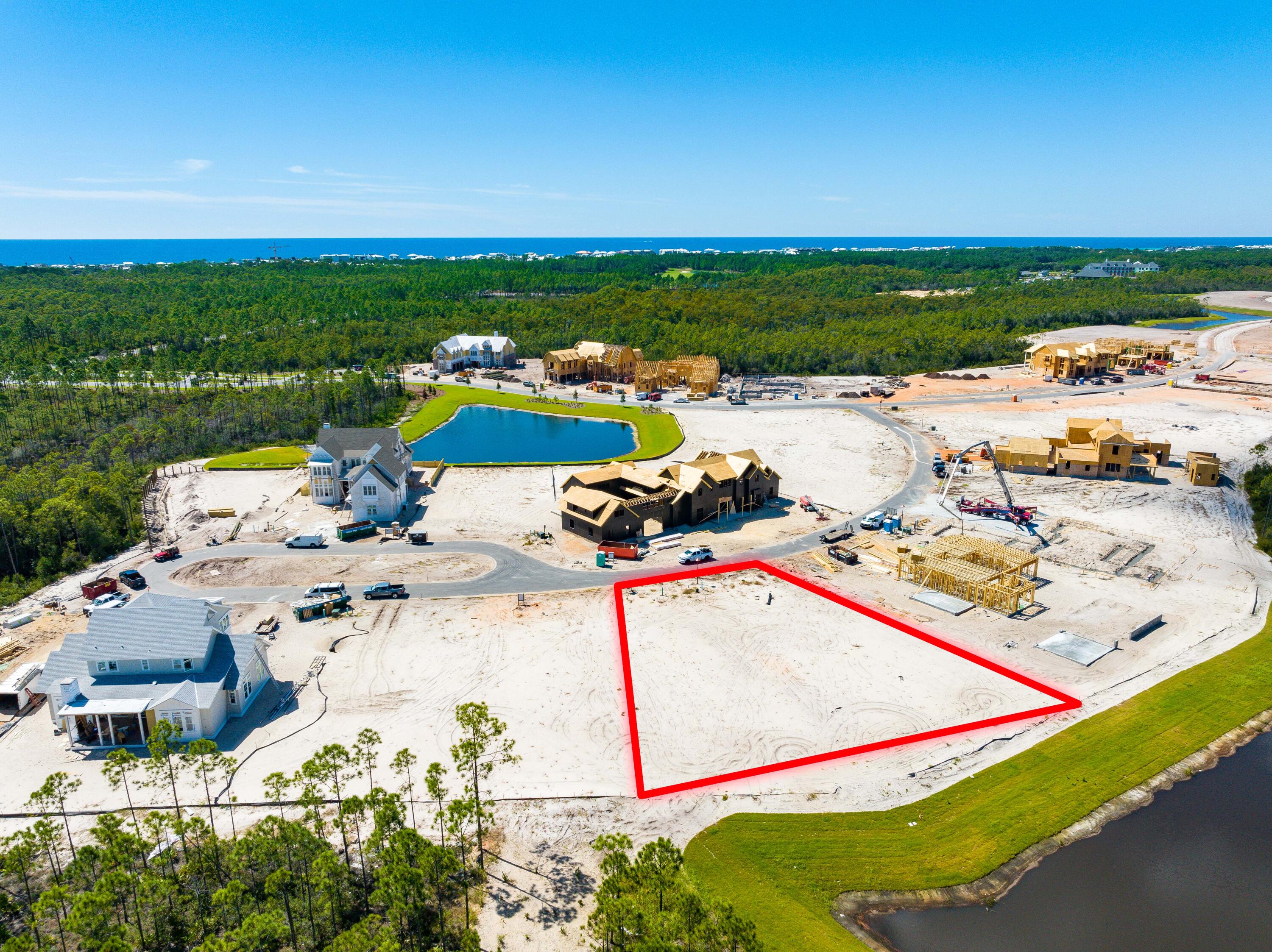 Unique opportunity to build your dream home in the exclusive gated community of Watersound Camp Creek. This neighborhood offers a desirable location, exceptional amenities and everything needed to enjoy the relaxed beach lifestyle. The property comes with a beach club membership and buyer is responsible for the club dues upon closing.  Watersound Camp Creek golf club is just steps away from the homesite and the future community amenities are nearing completion. They include a resort pool, lazy river, tennis and pickleball courts, health and wellness center, playground and an onsite restaurant. Don't miss this opportunity to build your dream home!