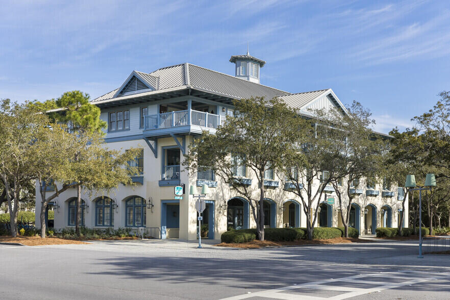 Office suite available for lease in Watercolor Town Center, directly off of Highway 30A. This suite features a window overlooking Watercolor Blvd. It is furnished with a desk and chair. A gross lease is offered which includes amenities and services such as internet/Wi-Fi, coffee and water, use of the conference rooms, and weekly common area janitorial services. Located within close proximity to a coffee shop, restaurant, retail stores, and the Watercolor Inn.