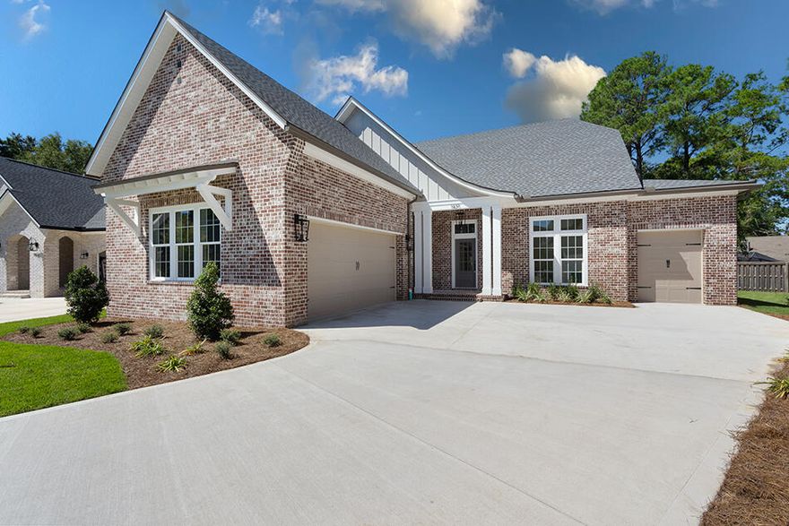 Ready for move-in.
This beautiful home features an open living area perfect for entertaining, with a large kitchen equipped with an island, ample counter space, and storage. The adjacent dining area offers outdoor views, and the covered porch is ideal for relaxation or hosting gatherings. The first-floor master bedroom boasts a spacious ensuite and walk-in closet. 
Upstairs, two additional bedrooms each have their own ensuite bathrooms, with a loft space that can be used as a media 
room, game room, or office. And, to top it all off, a golf cart garage and the backyard features a spacious area for a pool, perfect for hot summer days 
and relaxing evenings.
Floorplan and plot plan in documents.