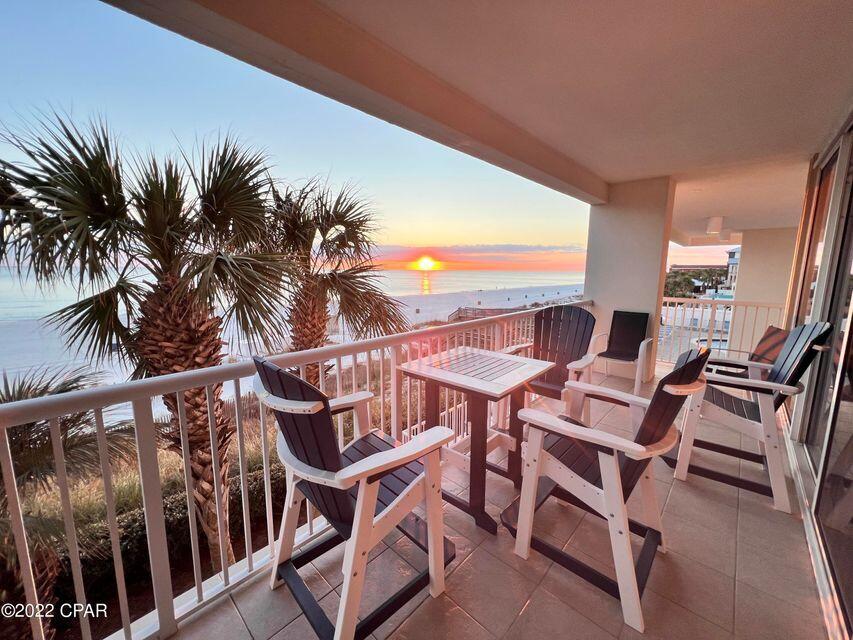 Gorgeous west end unit with stunning sunset views! This high production unit has well-appointed  wrap around balcony overlooking the pool area. This unique condo should be of interest to parents and grandparents who want eyes on kids or grandkids playing and swimming in the pool and those without kids who may enjoy overlooking the pool for other reasons. Don't settle for a unit where your stuck having to use an elevator-this unit is only one flight of stairs so you have options in case of crowds or outages.  The unit has a newer AC, water heater, stainless appliances, stackable full size washer and dryer, granite countertops in the kitchen, even a sizable gun safe and owners closet. he flooring is all tile for low maintenance and maximum durability, the unit is freshly painted all neutral, no pop corn ceilings, all retextured, clean as a whistle and cute as a button! The master suite is sizable with unmatched views of the Gulf and sunsets, wraparound balcony access and the master bath has a jetted tub, dual vanity and separate shower. This unit can accommodate 10 guests comfortably and has been a rental machine for the present owner even after blocking off time for personal usage and upgrading. There are complexes with less to offer than Majestic Beach Resort that cost quite a bit more, apples to apples,  so this unique offer is a great value for either family usage or rental income. Come and enjoy the beach getaway you've always dreamed of having, right here at Majestic Beach Resort! Everything is right at your fingertips-the BEACH, awesome LOCATION, and the fabulous AMENITIES Majestic has to offer! There's so much to do at Majestic you won't have to go anywhere else! And just in case you do, PIER PARK is right down the street! Some of the amenities include lounge chair rentals, parasailing, jet skis, paddle boards, surf lessons, 2 outdoor pools, 2 heated indoor pools, a kiddie pool, a pool bar and grill, a Starbuck's, fitness center, steam and sauna, tennis courts, and a movie theatre!