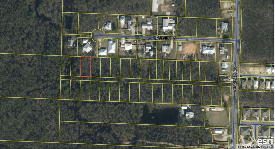 Incredible opportunity to own a residential lot south of Hwy 98 in Santa Rosa Beach. This lot has tremendous potential for appreciation in fast growing area of South Walton. Just 3 minutes for the closest beach access (Dune Allen). The road is platted but not developed. No HOA & No build out time restrictions. Road is platted, not developed, no utilities will have to run from Thompson Rd if built on.