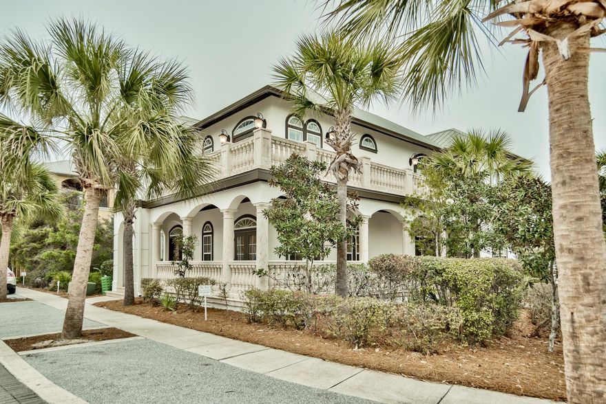 INVESTOR OPPORTUNITY! Priced under $300. per square foot and rarely seen in Seacrest Beach, you'll pay less to get more! New paint plus many other recent upgrades. Never rented and sleeps up to 12; strong rental potential. Arched windows & doorways, 10ft ceilings, Solid Oak Hardwood & Tile floors, crown molding throughout. Upon entry you'll notice the wide open floor plan with FIRST FLOOR MASTER. The first floor kitchen, dining, master, and living area offers the opportunity for lux living on one floor for the entire family. Upstairs you'll find three additional bedrooms including another master plus two bedrooms with Jack and Jill bath perfect for bunks and kids. These bedrooms are quite large. No need to come downstairs for coffee because you have an upstairs coffee bar plus