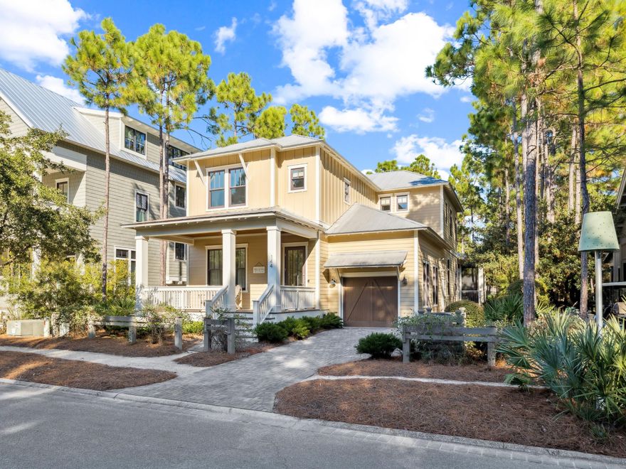 Grace and functionality meet in this beautifully updated six-bedroom, six-and-a-half-bath residence by David Weekley Homes, ideally situated in WaterColor's Cypress Cove district. Backing onto a serene natural preserve, the home offers privacy and a peaceful backdrop for everyday living or extended stays along 30A.A soaring 25-foot foyer sets the tone, leading past a private study/bedroom with French doors into a light-filled family room and gourmet kitchen. Newly refreshed with a reimagined island, striking backsplash, and all-new flooring, the kitchen features JennAir Pro Series appliances, Timberlake cabinetry, and marble countertops -- perfect for entertaining or gathering with family. The spacious dining area flows seamlessly to a screened porch overlooking lush greenery. The first-floor owner's retreat provides a tranquil escape with a luxurious bath, dual vanities, soaking tub, and private porch access. Upstairs, three additional bedrooms; including a second floor master, and an ensuite bedroom, a bunk room, and a second sitting area ensure ample space for guests. Thoughtful details include shiplap accents, oak flooring throughout, glass tile finishes, and a one-car garage.

Positioned near WaterColor Crossings and just moments from the gulf, this home offers the best of convenience and comfort with access to WaterColor's acclaimed amenities, including resort-style pools, tennis, a fitness center, trails, and the gulf-front Beach Club.
