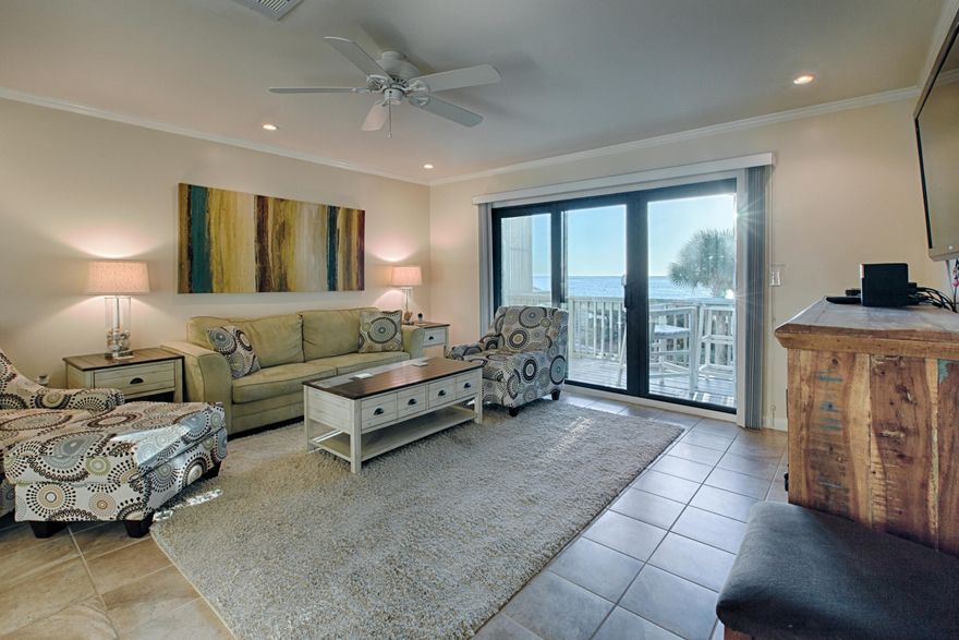 Rare opportunity to own an end unit at Walton Dunes in Seagrove. You'll be moments away from having your toes in the white sandy beaches of 30a with this fully furnished, rental ready 2-bedroom, 2.5-bath townhouse with bunks.Sit back and relax in this well decorated, open concept living room and enjoy the beautiful views of the Gulf of Mexico from the 2nd floor balcony. The newly updated galley kitchen features Silestone countertops and new appliances.The upper level features a western gulf facing master suite, and a guest bedroom. The master boast a private gulf view balcony and an en-suite bathroom with updated double vanity granite counter-tops and a walk in shower.The guest bedroom has a king sized bed, added built-in bunks for additional sleeping space, and an en-suite..