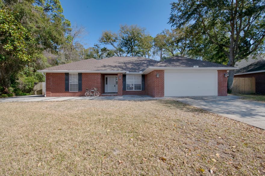 Enjoy the convenience of living in Mack Bayou Pointe.  This 4 bedroom, 3 full bath with large bonus room/ office has been updated in the master bathroom with large tiled walk-in shower and walk-in closet.  Tiled flooring throughout the whole house, freshly painted walls in most of the rooms.  Granite countertops in the kitchen, master bath and in guest bathroom.  Guest bedroom #2 and #3 share a Jack & Jill bathroom.  Large fenced-in back yard with an o7 x 8 outbuilding to store your lawn supplies.  Stainless steel appliances in, washer and dryer will convey. New roof installed in 2022, new HVAC in 2021.  Neighborhood swimming pool, convenient to shopping, medical, recreation and more. Buyer(s) are responsible to personally verifying all details for property and dimensions. Any information