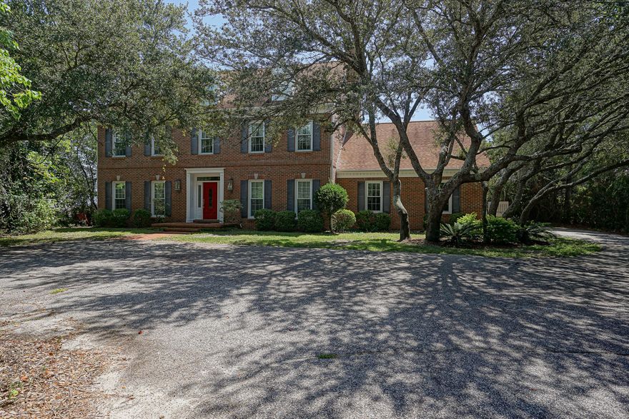 Boasting 118 waterfront feet on a 1 acre lot on the Santa Rosa Sound, this home has so much to offer! With top of the line upgrades in a kitchen remodel, 5 bedrooms, 3.5 bathrooms, the expansive space is ready for you to make it yours! Large family room with a flex space that could be used as a formal dining room or an office, and over 3200 feet of heated and cooled space, opportunities abound! Located in a serene quiet subdivision in Wynnehaven Beach, enjoy your own private beach and the clear waters on the Sound where your opportunities are endless with boating, fishing, paddle boarding, kayaking, and more. Enjoy the beautiful sunsets and sunrises with an unobstructed view of the Sound. {Please see additional information}