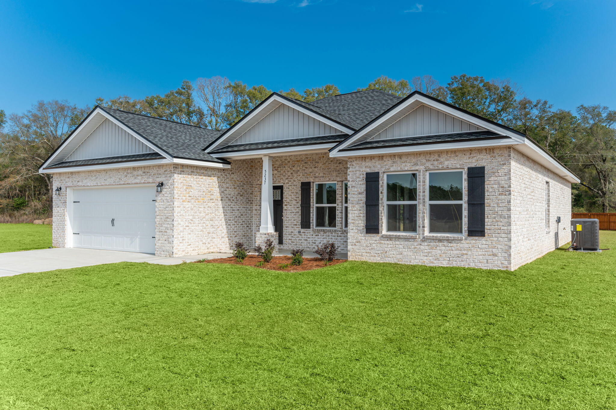 OAK HOLLOW - NORTH SIDE NEW SUBDIVISION - NO HOA - LOW COUNTY TAXES - SAVANNAH FLOOR PLAN- Come take a look at this new one street cul-de-sac S/D, pick your lot and floor plan. This 4/2, 1699 SF features front & rear porches, fully landscaped yard, split bedroom plan. Open family/dining/kitchen area w/work island, corner pantry, quartz or granite countertops. Raised ceilings, luxury vinyl plank flooring in common areas, carpet in bedrooms. Owner's bath has double vanities, linen storage, shower only, walk-in closet in bedroom. Additional bath has double vanities as well. Photos of similar completed home colors (interior/exterior) as well as front elevation will vary. Seller will contribute up to $10,000 towards buyers closing costs/prepaids/rate buydown with preferred lender.