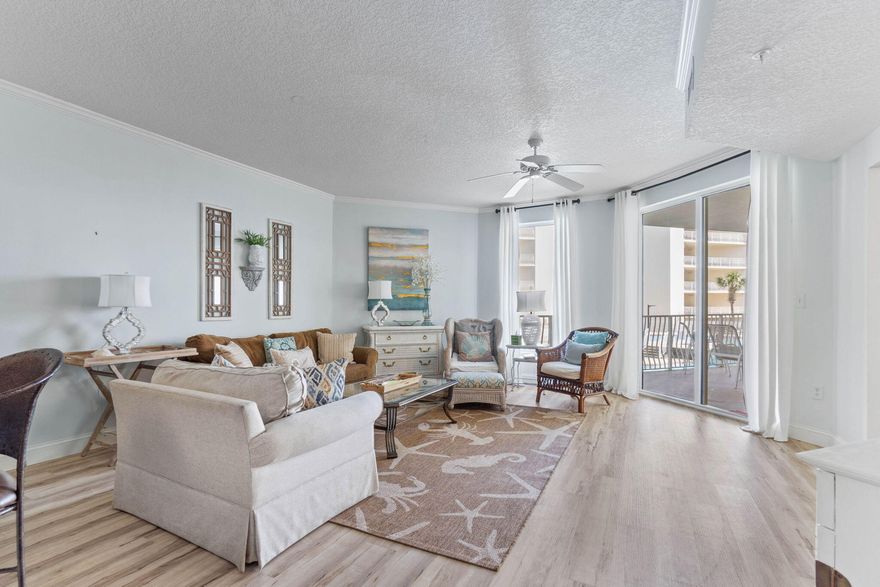 *Seller Financing Now Offered!* Experience the pinnacle of seaside indulgence at this exquisite beachfront condominium located along the coveted 30A corridor. This retreat comfortably hosts 6 guests with two-bedrooms, complete with additional bunk beds, a sofa sleeper to accommodate extra guests with ease, and enchants with views of the Gulf of Mexico. Whether savoring your morning brew on the private balcony as dawn graces the Gulf or soaking up the sounds of the surf by twilight, this sanctuary promises serene moments at every turn. With an exterior enhancement on the horizon set for completion in 2024, anticipate an increase in property allure and future value. Seize this chance to call a slice of 30A's distinguished coast your own, whether you're looking for a lucrative investment, a vacation home, or a permanent seaside escape. Relish in the gulf front community amenities that include private boardwalk access to the beach, two sizeable resort-style pools heated seasonally, a hot tub, fitness center with sauna and steam room, convenient on-site bike rentals, a dedicated grilling area, and tennis courts. Don't let this incredible opportunity to invest in a slice of paradise slip away your coastal dream awaits!
