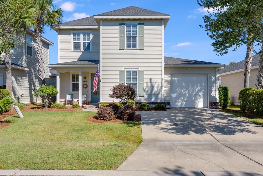 Welcome to 201 Christian Drive -- a beautifully designed, fully furnished home in the highly sought-after Church Street Village community in Santa Rosa Beach. This spacious 3-bedroom, 2.5-bath floor plan includes a large upstairs bonus room, a 1-car garage, and thoughtful upgrades throughout.The first floor features a foyer entry, wood flooring, recessed lighting, and abundant natural light. The living and dining areas flow seamlessly into the galley-style kitchen, complete with quartz countertops, all-wood soft-close cabinetry, stainless steel appliances, a breakfast bar with seating for three, and a generous walk-in pantry. The primary bedroom is conveniently located on the first floor and includes a walk-in closet, dual vanities, and a beautifully tiled walk-in shower. Upstairs, you'll find a large bonus room ideal for a second living area, office, playroom, or media space positioned between two guest bedrooms and a full bathroom with dual vanities and a tiled tub/shower combo.

Additional features include wood stair treads, 8' interior doors, a fenced back area, and carpet in all bedrooms for comfort.

Church Street Village offers exceptional community amenities, including a resort-style pool, fitness center, clubhouse, dog park, and HOA-maintained landscaping and exterior pest control all included with your lease.

This home offers convenience, comfort, and community living just minutes from shopping, dining, beaches, and everything South Walton has to offer.

Minimum 6-month lease. Open to 12 months. No short-term rentals permitted. Pets considered with approval.