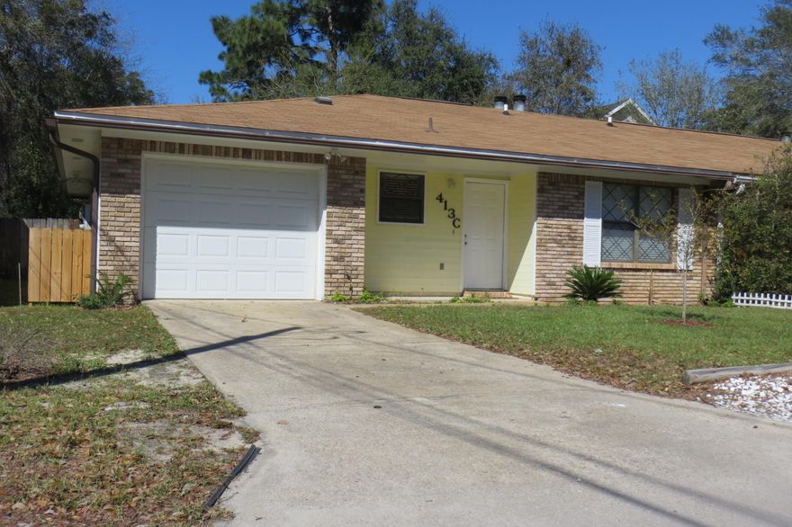 Rare find. One floor patio home with a garage. In 2015 this home was treated with some love - all new HVAC, painted inside and out, new wood laminate flooring, kitchen and bathrooms are tile, all new ceiling fans, replaced kitchen sinks, faucets and range hood to match appliances. Off the living room is a little sanctuary room that could be used as a craft room, reading room, office or what ever need you have. List of all upgrades in the home. This little gem will not last long.