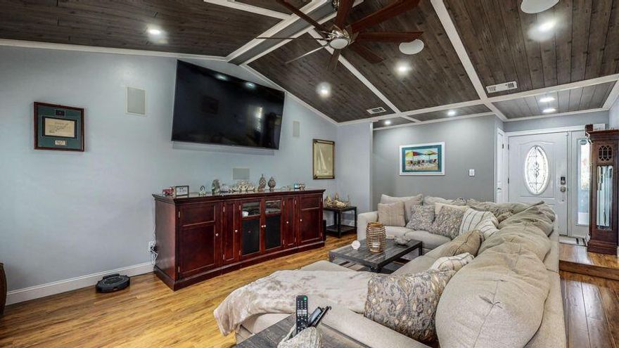 Amazing opportunity to own a completely custom 'smart home' on a corner lot mins from Hurlburt Field and the beautiful beaches of Navarre! When we say smart home, we mean it! Everything from the lights, ceiling fans and thermostat can be controlled by voice command. The sprinkler system can be activated via phone app Bixby. The kitchen has been completely remodeled including new cabinets, new granite countertops and new Samsung Appliances. New Pergo flooring in the living room, dining room and kitchen. You will fall in love with the master suite complete with custom ceiling, new moldings and flooring. The master bath has been updated with a new vanity, tile flooring and newly redesigned walk-in shower. Many other desired features can be found throughout the home. Details such as new LED re cessed lighting throughout, LED recessed lighting in the soffits in the front of the home, interior doors and trim, windows, new hybrid water heater, new gate to access the back yard, custom ceilings and a new sound system in the living room. This home has even more to offer when you step outside! A new composite deck surrounded by updated landscaping ready to be enjoyed! A truly finished must see garage complete with separate sound system, 240 volt 40 am nema 14-50 outlet for EV charging, custom ceiling all wrapped in new plantation shutters. Carport in the back yard for easy boat or motorcycle storage! Be sure to see this home before its gone!