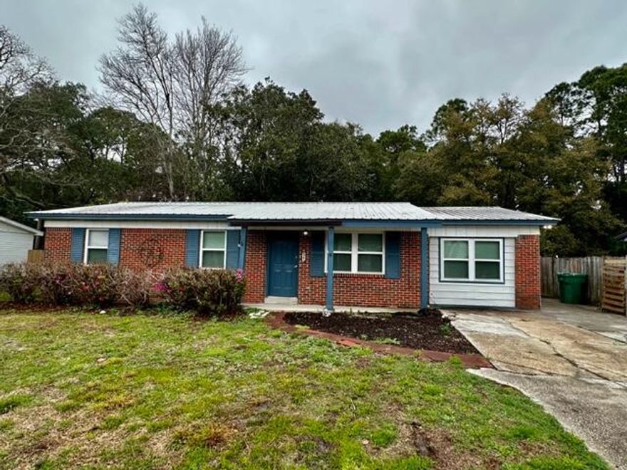 AVAILABLE: 6/10. SECURITY DEPOSIT = $1,950. 1-2 SMALL SIZED PETS ALLOWED UPON OWNERS APPROVAL & W/ A NON-REFUNDABLE PET FEE. CUTE 1 STORY HOME CLOSE TO HURLBURT AFB! 2 living areas to enjoy! Large remodeled kitchen w/ all appliances in place & a dining area. New Cabinets & granite countertops. Newly remodeled bathrooms. Master has a walk in closet. Inside utility closet. All electric! Screen room & an open back patio great for relaxing/entertaining. Large fenced backyard w/ a yard building for your extra stuff. Extra parking. Public playground right down the street! Close to EVERYTHING- shopping, restaurants, schools, beaches, etc. NO SMOKING INSIDE HOME!