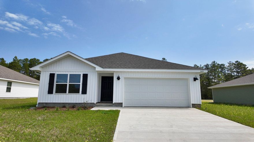 ALMOST COMPLETE & MOVE IN READY!! The beautiful Aldridge plan is an awesome 3 bed, 2 bath home in Day's Landing. As you enter this home, you will find bedroom 1 located just off the foyer with a spacious walk-in closet and bath with a double sink vanity. Towards the back of the home, is a desirable open concept kitchen, dining and living room area.   Interior features include LVP wood look flooring throughout the home with carpet in the bedrooms, Granite Countertops in the Kitchen and Bathrooms, and all stainless-steel appliances in the kitchen. This home comes standard with a Smart Home Technology package with several Smart Home devices for your convenience. NICE amenities, clean lines and classic curb appeal.