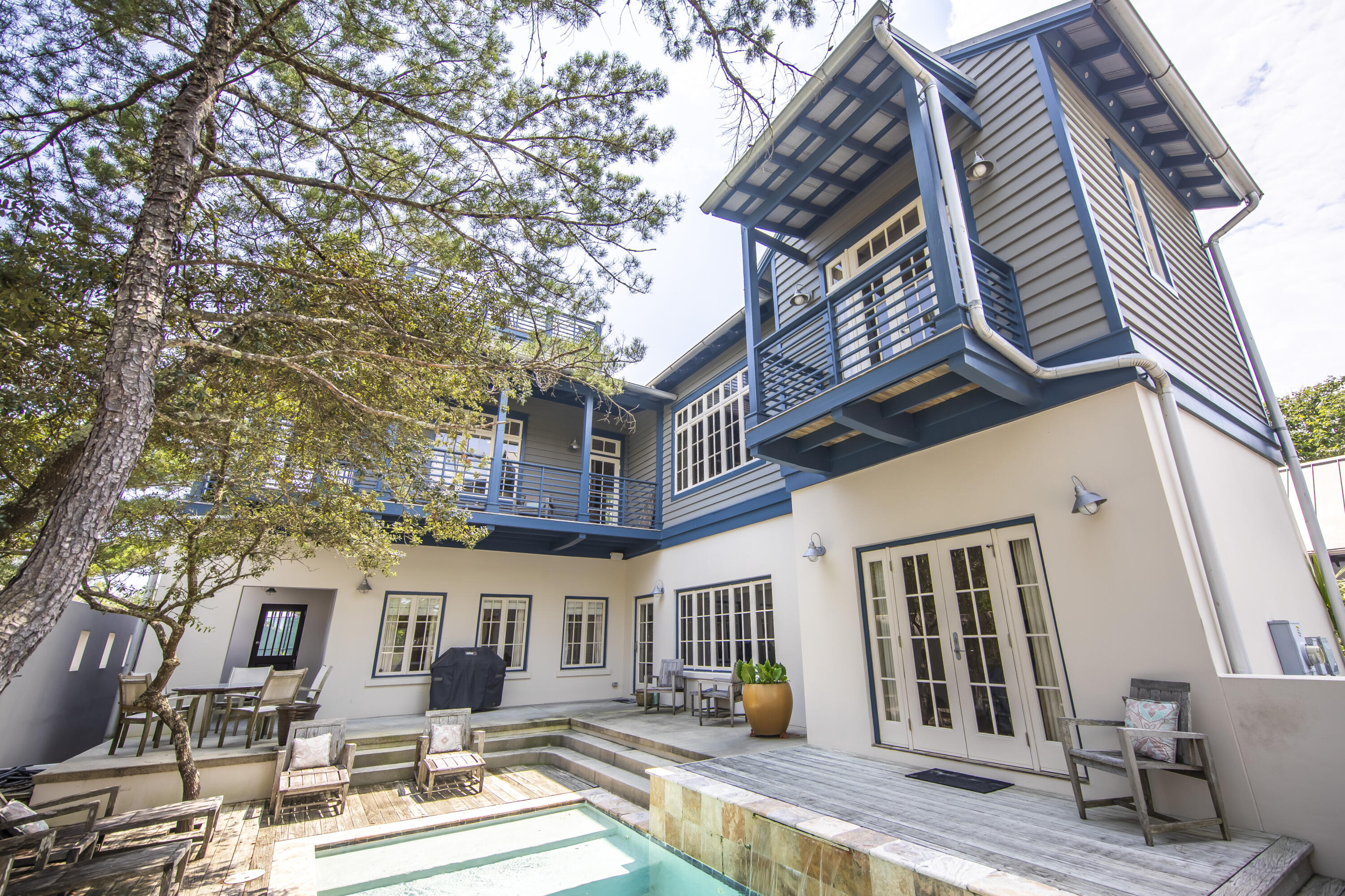 Welcome to 59 Town Road, Rosemary Beach--a true coastal retreat! This stunning property features three bedrooms and three bathrooms, providing ample space for you and your loved ones to relax and unwind.Step outside to your own private pool, where you can soak up the sun and create lasting memories with family and friends. As you bask in the tranquility, you'll also appreciate the nearby tennis courts, adding to the sense of community and leisure.This home boasts a unique tower that offers unparalleled sunset views. Step up to the tower, and let yourself be mesmerized by the breathtaking beauty of the twilight sky as the sun gracefully dips below the horizon. It's the perfect spot to unwind and enjoy the picturesque evenings.