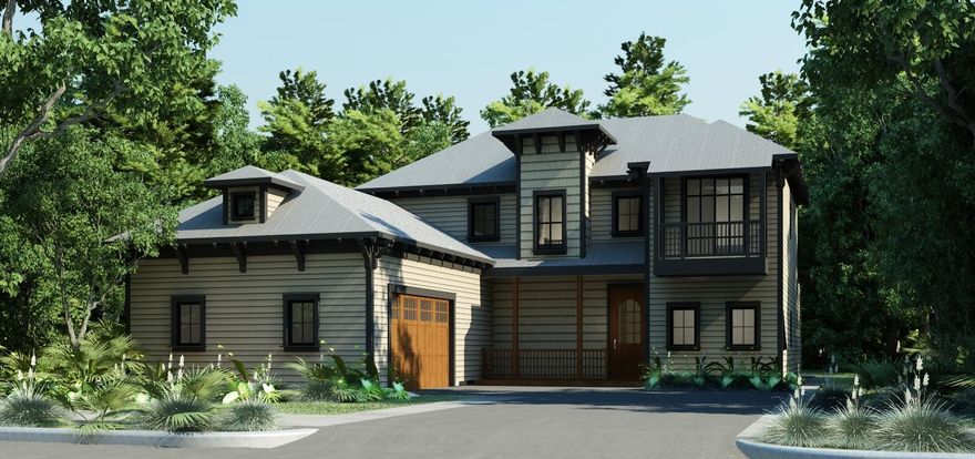 New construction home in the quiet gated community of lovely Lake Merial. The St. George plan features 4bedrooms, 4 1/2baths including 2 masters, one upstairs and one down. You will enjoy the open concept living starting in the chef's kitchen which is finished with European cabinetry, a large island, and a walk-in pantry. The kitchen as well as the living and dining area contain large windows that allow natural light to fill the main living space. You will find hardwood floors, and LED lighting throughout.