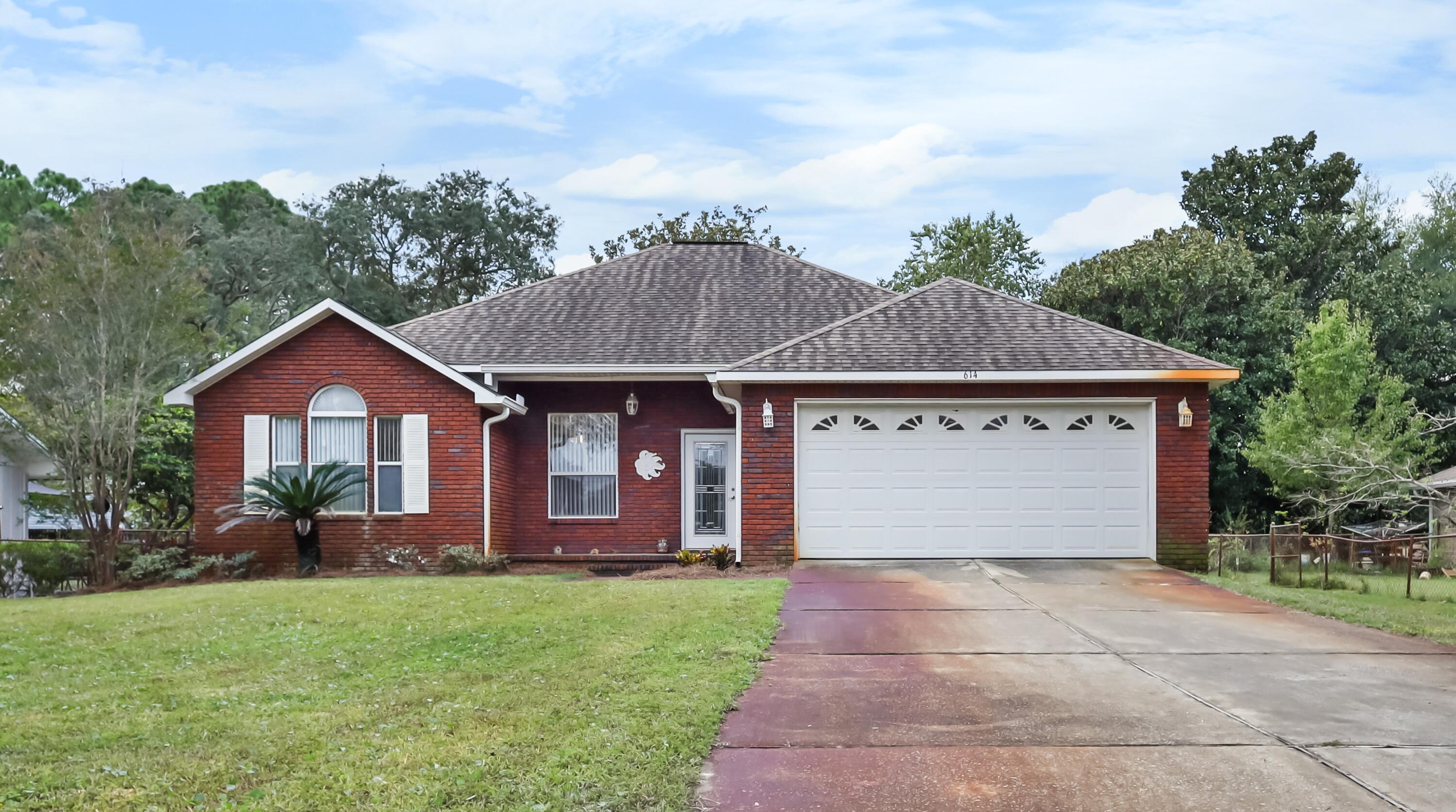 beautiful 3 bedroom 2 bath brick ranch style home nestled among mature trees in an established and quiet residential neighborhood. boat, paddle board or water lovers will enjoy the location very close to Joes Bayou boat ramp with easy access for launching water toys or enjoying Joes Bayou and Choctawhatchee bay.  not included in the official square footage is an attached 11.5 x 24 glassed in Florida/sunroom. it's the perfect room to enjoy a relaxing morning cup of coffee or curl up and read your favorite book,  home also includes an automatic sprinkler system, Rennai gas water heater, 2 car garage and detached storage shed in the back yard.