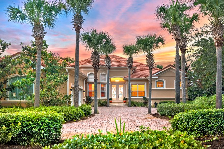 Discover what bay-front living exemplifies with 97 feet of water frontage! One owner, custom quality built bayfront home on the coveted, peaceful street of Emerald Bay Drive. This sophisticated, yet relaxing haven makes the most of its tranquil, waterfront setting, allowing the beauty of surrounding bay views to create a feeling of relaxation throughout. A striking semicircular driveway surrounded by lush landscaping provides for ample parking for guests and access to the oversized three car garage. Upon entering the home, the infinity pool and expansive breathtaking bay views are impressive. The spacious great room is perfect for indoor/outdoor entertaining. As it opens to a covered porch, cabana and outdoor BBQ area with gas grill and smoker. This quality built home is made from