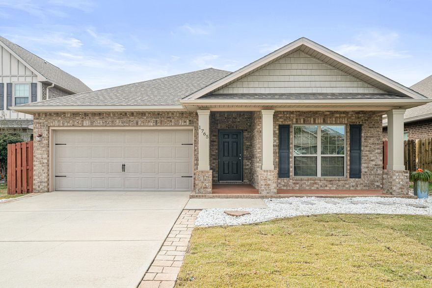 SELLER IS MOTIVATED - Offering10K FLEX CASH! Welcome to this beautifully designed 3-bedroom, 2-bath home with an additional study. The spacious kitchen features stainless steel GE appliances, granite countertops, recessed-panel maple cabinets with crown molding, and breakfast bar.  The master suite boasts a trey ceiling, granite-topped double vanity, soaking tub, and walk-in closet. Two additional bedrooms share a well-appointed bath. Freshly painted throughout, new carpet throughout, a brand-new privacy fence (March 2025) and new sod. The two-car garage offers extra storage, and the backyard with a covered patio is perfect for outdoor gatherings. Located near schools, shopping, and parks. Don't miss out!