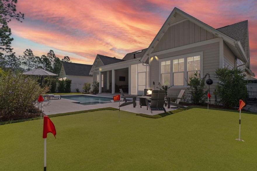 Discover the sought-after Hawthorne floor plan, offering 4 Bedrooms, 4.5 Baths and a dedicated office, expertly crafted by Huff Homes, located in the desirable Watersound Origins community.  ONE STORY LIVING AND AN OVERSIZED DRIVEWAY!!This beautiful home boasts 2,700 square feet of thoughtfully designed living space, featuring four spacious bedrooms, each complemented by its own en suite bathroom for ultimate comfort and convenience.Upon entering, you will be welcomed by beautiful hardwood floors that flow seamlessly throughout the home. A dedicated office space and a convenient half bath enhance the functional layout, making it perfect for both work and relaxation. The inviting living area is centered around a cozy fireplace, accented by Iap and gap walls that add character and char The gourmet kitchen showcases upgraded appliances, making it a chef's dream, while the oversized back porch, complete with retractable screens, provides a perfect setting for outdoor entertaining. Enjoy your own private oasis with a heated saltwater pool and hot tub, all enveloped by a serene backyard that features a fabulous putting green.
This home also includes a whole-home water filtration system, ensuring clean and refreshing water throughout the residence. Additional highlights include a screened-in breezeway leading to an oversized garage, ensuring ample space for all your storage needs.
Located on a low-traffic street and backed up to a preserve, this property offers unparalleled privacy and tranquility. Don't miss out on this exquisite home that perfectly blends luxury living with modern convenience!
Agent/Owner
