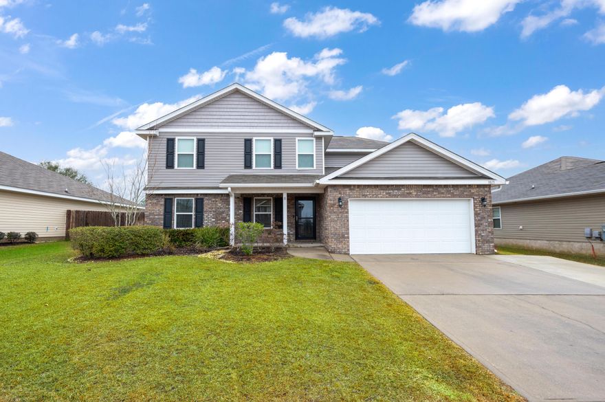 Great Location & Plenty of Space!! This 5 bedroom, 2.5 bathroom home is over 2,600sqft and is located in the desirable neighborhood of Partridge Hills (South of I-10)! The Master Bedroom is on the 1st floor with plenty of space, and the Master Bathroom includes double vanities and a large walk-in closet as well as an additional closet for extra storage. Enjoy the spacious kitchen which boasts plenty of counter space, cabinets, stainless steel appliances, and more! French doors leading to a large backyard makes entertaining even better. Upstairs, you'll find a Bonus Area at the landing, 4 additional bedrooms and full bathroom. Schedule your showing today!!