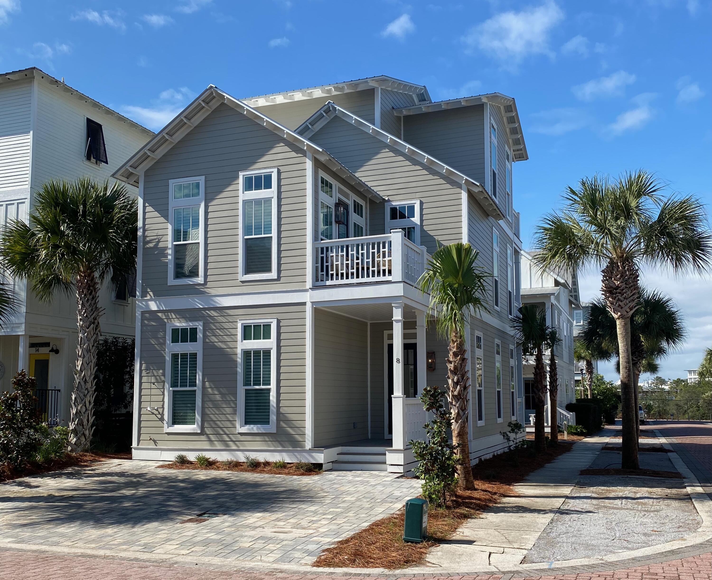 ACCEPTING BACKUP OFFERS - Charming, brand new construction, Seacrest Beach single-family home, fully furnished and ready now for your family to enjoy the holidays! Located between the 30A east end coastal neighborhoods of Rosemary Beach and Alys Beach, and just a few minutes' walk to fantastic restaurants, bars and boutique shopping! Built by award-winning Chi Mar Construction and recently appraised at $2,100,000, this new Seacrest home has a relaxed coastal vibe while boasting designer level finishes throughout. Builder warranty transfers to owner.Designed to be used as a vacation rental or a second home, this new construction home features 10-foot ceilings on all 3 levels, shiplap walls and covered porches off each bedroom.