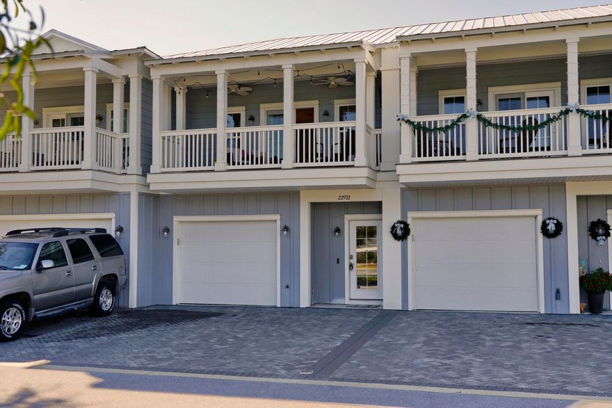 Enjoy dream lakefront living at Miller's Landing, a peaceful 25-home community on picturesque Lake Powell! Amenities include a charming dock, pristine lakefront pool, and a quick 5-minute boat ride to where the dune lake meets the Gulf. A gated walk-over provides easy access to Publix, dining, and shops, with nearby beach towns along 30A just two miles away. The home features two first-floor bedrooms, a full bath, laundry, and storage, plus an open upstairs living area with an oversized balcony, lake views, and a private primary suite. This lakefront gem offers a rare opportunity to enjoy serene waterfront living with unparalleled access to the beach and local attractions, an ideal combination for a full-time home or vacation retreat! Available furnished, the only thing missing is you!