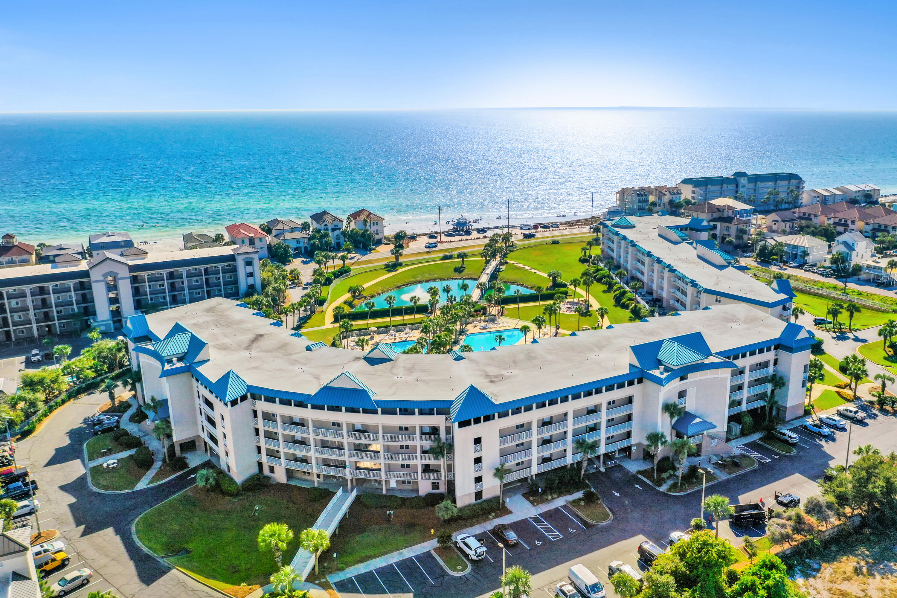 Welcome to your beachside retreat at Amalfi in Miramar Beach, FL! This charming 2 bedroom, 2 bathroom condo offers a perfect blend of comfort and coastal vibes, making it an ideal spot for a relaxing getaway or a smart investment.Inside, you'll find a bright, open living area featuring updated flooring that adds a fresh, modern touch. The seamless layout connects the living, dining, and kitchen areas, creating a versatile space for lounging or entertaining. Open the doors to your private balcony and enjoy breathtaking Gulf views, perfect for savoring your morning coffee or unwinding in the evening. The kitchen is outfitted with modern appliances and plenty of storage, ideal for preparing anything from quick bites to full meals. The newly remodeled bathroom boasts contemporary finishes, offering a stylish and comfortable space to refresh and rejuvenate.
As part of this condo community, enjoy amenities like a sparkling pool, a fitness center, and direct access to the beautiful sandy beaches and breathtaking emerald waters of Miramar Beach.

Whether you're looking for a personal retreat or a great investment, this condo offers a fantastic location with incredible Gulf views that are sure to impress. Dive into the Gulf Coast lifestyle and make this delightful condo yours!