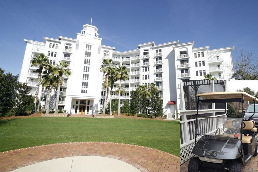 GOLF CART INCLUDED - Premium ground floor 1 bedroom with it's own patio overlooking the courtyard! Fully furnished with well appointed decor. Elation is located adjacent to the shopping, formal and informal dining and night life hot spots in the Village of Baytowne Wharf. Owners also have access to the private Solstice Club, an amenity for owners and their guests, featuring grills, screened porch with gas fireplace, indoor bar, flat screen TV or just hop on a tram to enjoy the beach, shopping tennis, marina and 73 holes of world-class golf.