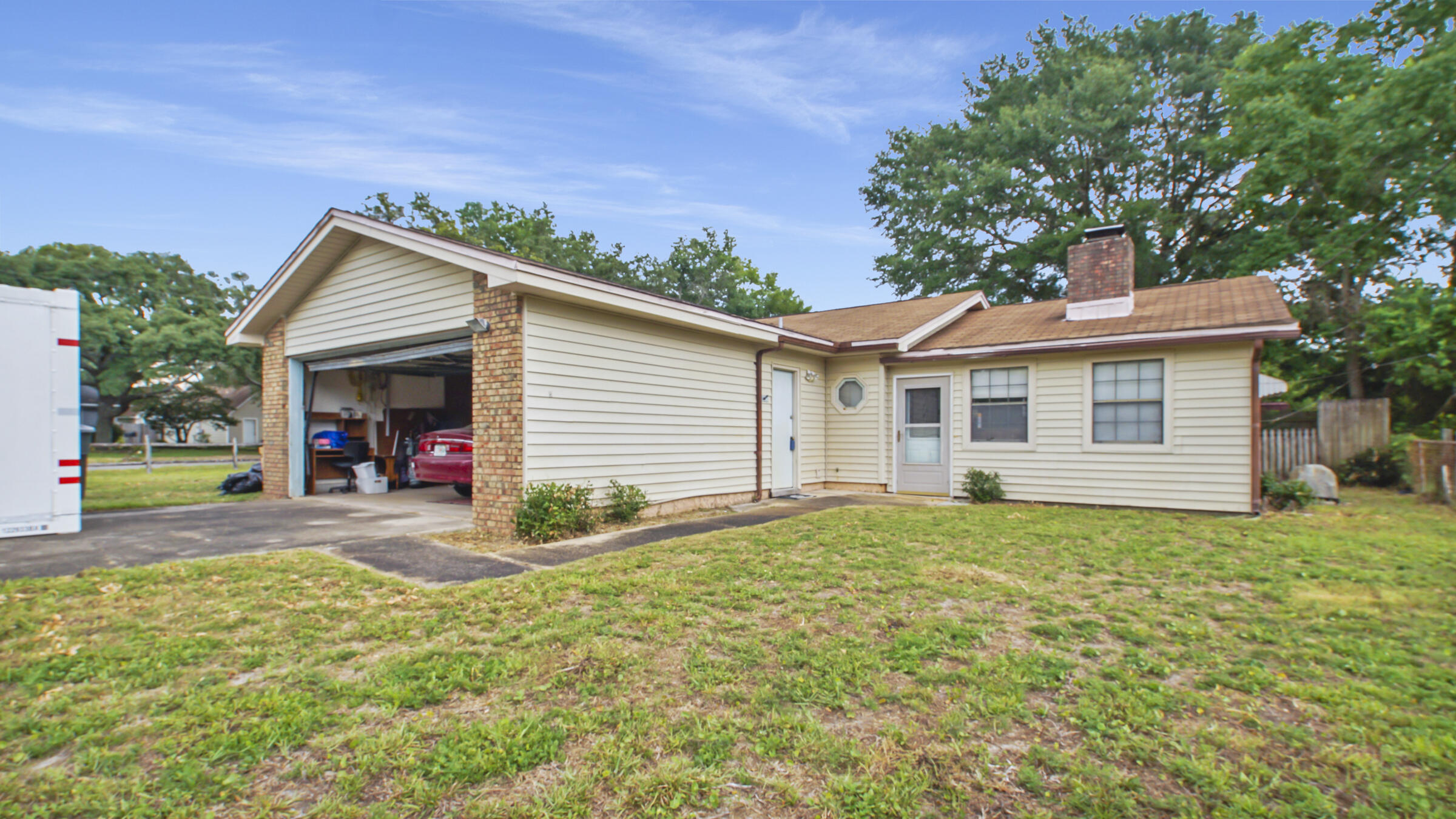 Centrally located to shopping, schools, Beaches, and Hurlburt field. The home Sits on a huge corner lot. And Features 3 Bedrooms 2 Baths, an open floor plan with a good-sized Kitchen and plenty of cabinet & Counter space, full size garage, Fenced in Backyard and the HVAC was replaced 2 Years ago. If you are looking for an affordable home, this could be it. Call your favorite agent today to schedule a visit. All ages, room sizes and measurements are approximate. Please Verify if it is important.