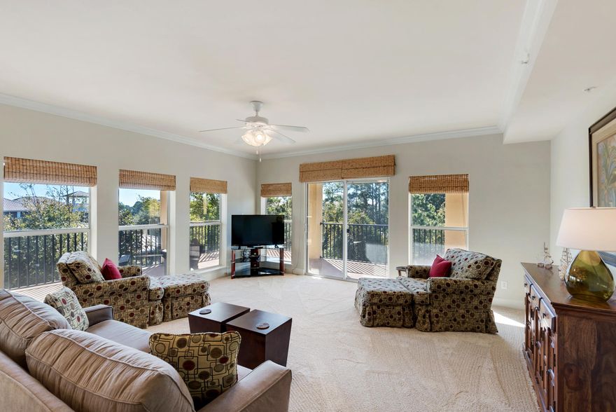 New paint, new carpet, new appliances, newly replaced HVAC system, one owner, never rented and with very little use. It is almost like new. The condo is all on one floor. No vertical stairs to climb. Arrive to this third floor corner unit with plenty of natural light via elevator. Open floor plan. New Stainless Steel Microwave, electric oven/stove, refrigerator, dishwasher, washer and dryer convey. Tiled in kitchen and bathrooms. Main area and bedrooms are carpeted. Dog friendly complex (hard to find). This would make for permanent home or secondary home. Quiet complex.