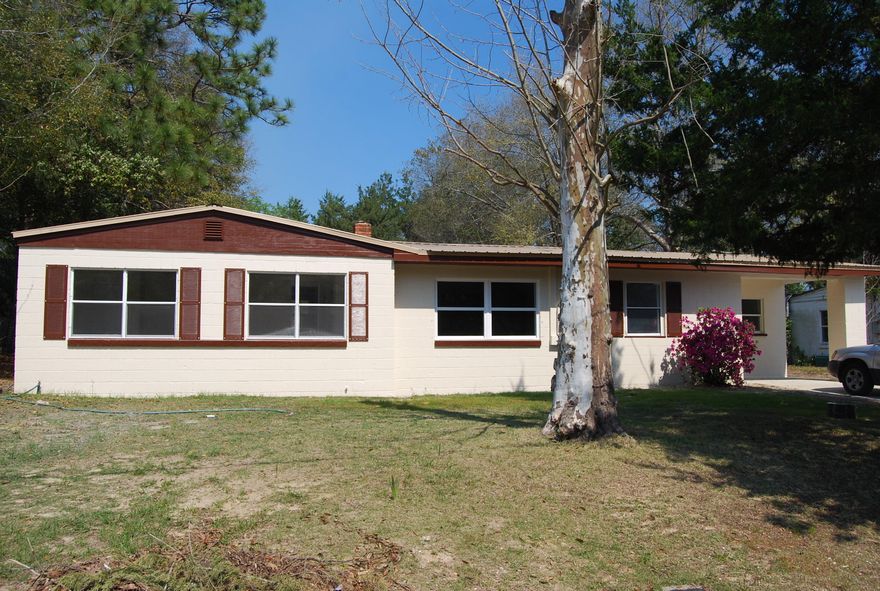 CLOSE TO EGLIN AFB AND TOTALLY REMODELED.3 BEDROOM HOME WITH ALL NEW FLOORING, NEW KITCHEN, NEW AC, NEW PLUMBING AND ELECTRICAL, INCLUDES ALL KITCHEN APPLIANCES, MOST WINDOWS HAVE BEEN REPLACED AND THE HOUSE SHOWS LIKE A NEW HOME. WHY RENT THIS HOUSE IS MORE AFFORDABLE THAN RENTING. LARGE FENCED BACKYARD, LOT IS 75X150 FEET, ON CITY WATER AND CENTRAL SEWER. CHECK IT OUT THE PRICE IS VERY AFFORDABLE AND WON'T LAST LONG ON THE MARKET.