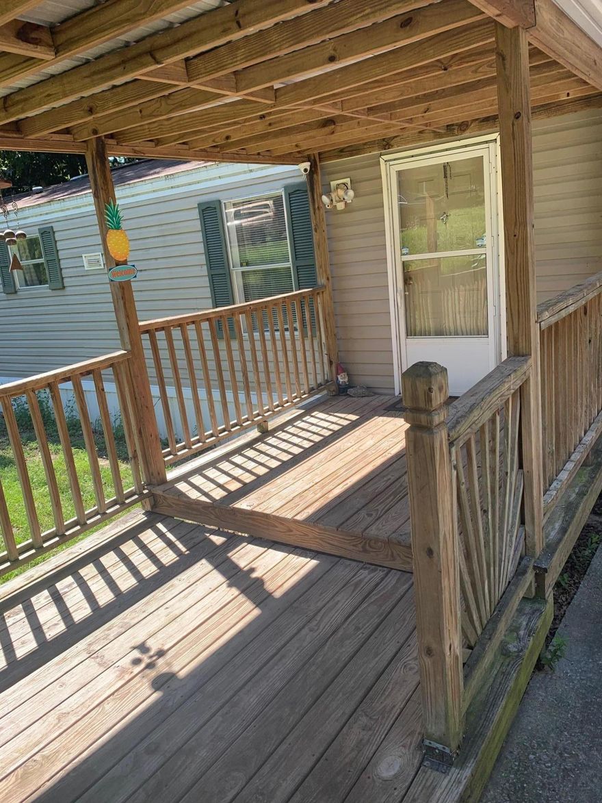 Lakefront mobile home with lots of potential. Would make a great rental investment or starter home. This home needs some TLC and will not qualify for a mortgage. Will need to be a cash sale. Buyer must verify all measurements.