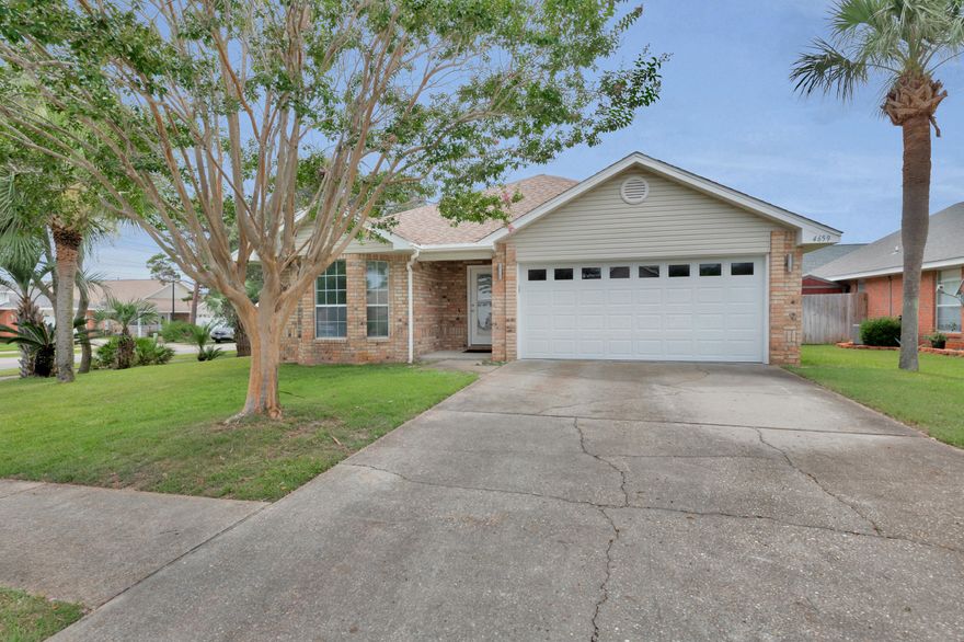 Seller has renovated just about every aspect of this house over the past three years to make this a turnkey opportunity for the next owner. New floors, counters, cabinets, doors, appliances, lighting, bathrooms, built in closets, mechanical and more. Located in the quiet community of Sunsail south of 98 and just a short walk or quick golf cart ride to the beach. The home is located on a large corner lot and close to the community pool. This home is a must see in this price range and wont last long!