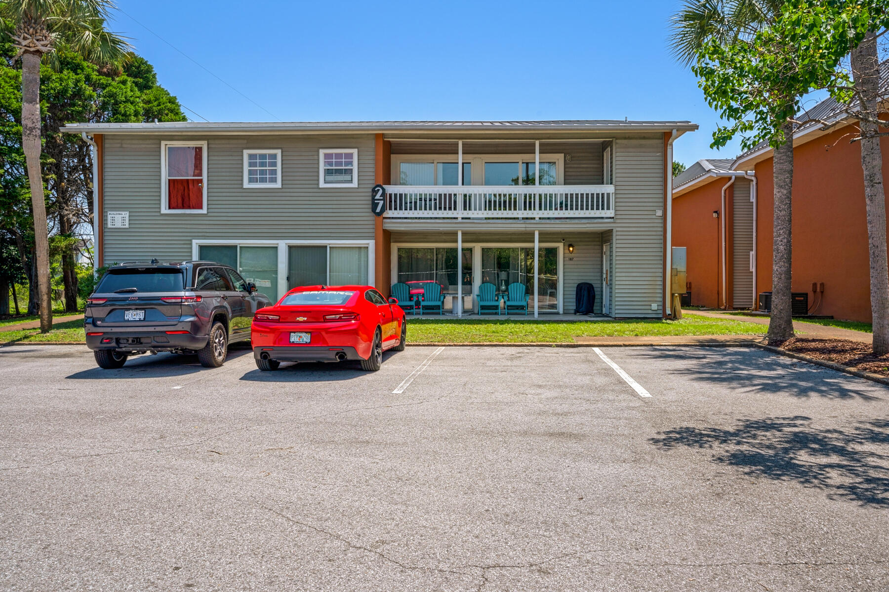 LOWEST PRICED 1 BEDROOM IN DESTIN! Fully furnished rental-ready condo located in the heart of Destin, FL w/ great rental history! 1 bedroom, 1 bathroom, & a sleeper sofa, it comfortably accommodates up to 4 guests. Travertine tile flooring throughout, granite countertops & fully equipped kitchen w/ all the essentials. Also appreciate the convenience of having your own washer/dryer & sleep soundly in the new queen mattress after a long day of fun in the sun. Gulf Terrace is a gated community that offers all the amenities you need for a fantastic vacation. Take a dip in 1 of the 3 pools, play a game of tennis on the courts, or grill up some dinner on the provided grills. Complex has a 20-acre freshwater fishing lake, perfect for a day of fishing. Condo is centrally located to all the best that Destin has to offer. Find a wide variety of restaurants, beautiful beaches, entertainment, & shopping just a short drive away.