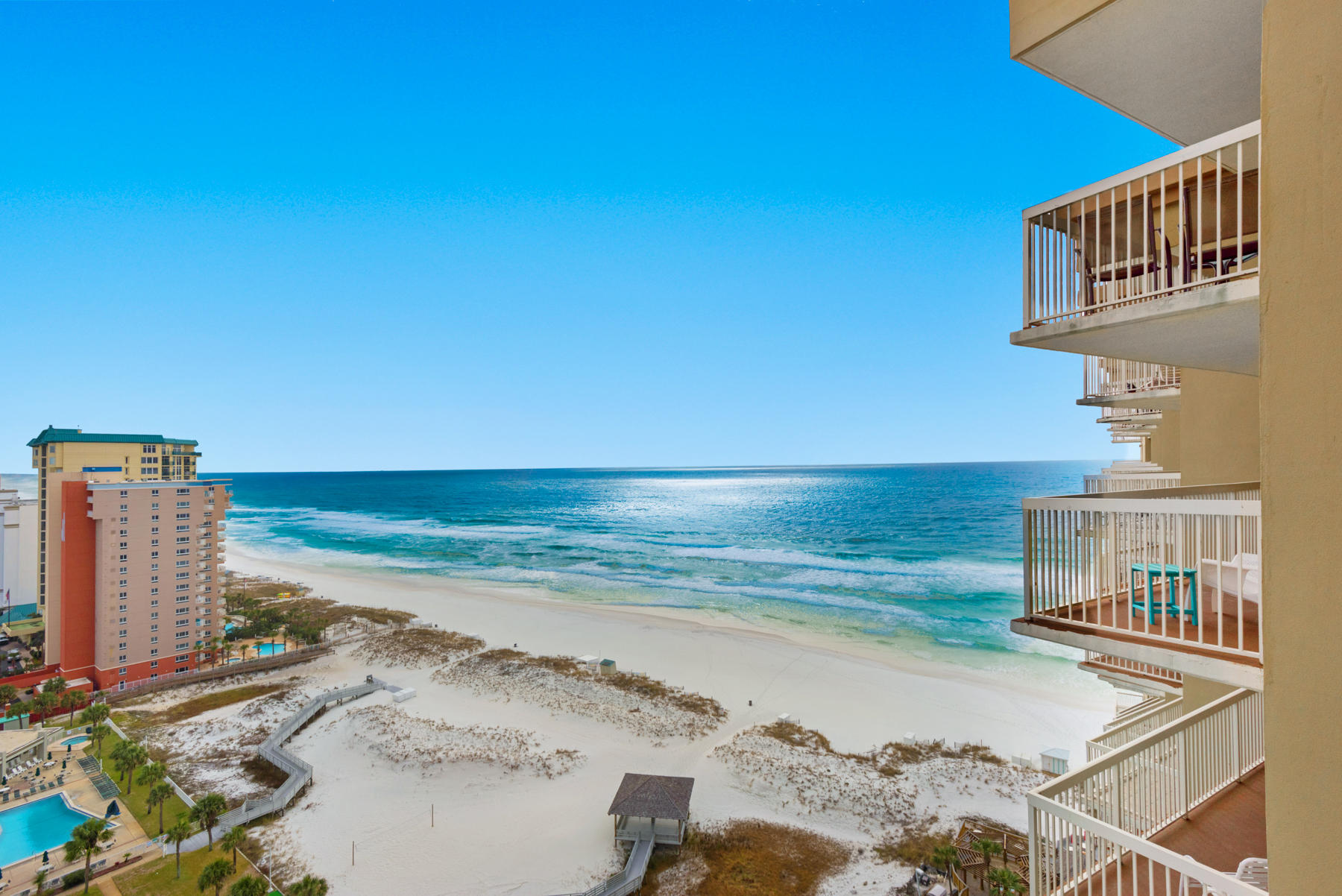 Rental projections of over $50K. Views of the Gulf by day and the lights of Destin by night. This recently renovated coastal condo is fully furnished and completely turnkey. Unit features new furniture, tile throughout and durable polywood furniture on the balcony. Pelican Beach Resort is located right in the heart of Destin, directly on the beautiful white sand beaches across from Big Kahuna's with nearby shopping and restaurants. This is a true resort offering 2 fitness centers, 3 pools (including a kiddie pool), spa, sauna, cafe, tiki bar, tennis courts, grilling area, and a video game room. Investors dream! Seller is including a Kaba 660I system. Great for investors who self manage or absentee owners who want additional peace of mind.