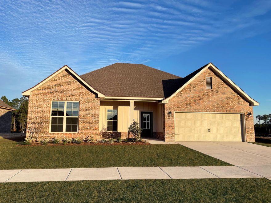 Awesome Builder Rate Incentives!  (Restrictions apply) The COMSTOCK III G in Patriot Ridge community offers a 4 bedroom, 2 full bathroom, open design. Upgrades added (list attached).Features: double vanity, garden tub, separate shower, and walk-in closet in the master bath, ceiling fan in living room and master bedroom, kitchen island, walk-in pantry, recessed can lighting in kitchen, covered porch and patio, crown molding, undermount sinks, framed mirrors, smoke and carbon monoxide detectors, landscaping, architectural 30-year shingles, flood lights, and more!Energy Efficient Features: electric water heater, a kitchen appliance package with a electric range, vinyl low E MI windows, and more!