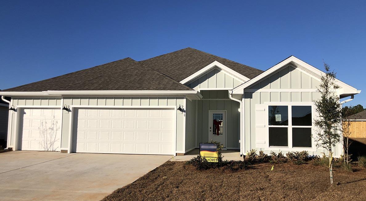 Ready for quick move in! The Hawthorne plan is a 4 bed, 3 bath, 3 car garage home located in Hammock Oak Estates!  This gorgeous home has a spacious laundry room with a huge storage closet just off the garage. Three guest bedrooms are towards the front of the home as well as two guest bathrooms. A large living space is open to the kitchen and dining area which overlooks the back porch. The kitchen has granite countertops and Whirlpool stainless steel appliances. Bedroom 1 is towards the back of the home and has an exterior door connecting to the large covered porch. Bedroom 1 also features 2 walk-in closets and a bath that has a free-standing tub, a shower, water closet, and dual vanity sinks.