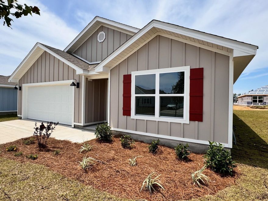 BRAND NEW CONSTRUCTION GOING UP NOW in sought after Shoal River Landing with a beautiful community pool and cabana. This beautiful Cali model, one of our most popular models has a fabulous open design for relaxed living. 4 beds, 2 baths, covered patio, 2 car garage & the 'Smart Home Connect' System has a variety of convenient Smart Hm. Devices. Well-designed kitchen features stainless appliances, gorgeous Quartz countertops, smooth-top range, built in microwave, quiet dishwasher, corner pantry, island bar, Eye catching wood look flooring and PLUSH carpet in the bedrooms. Bedroom 1 & the adjoining bath has a lg. walk-in closet, double Quartz vanity sinks & lg. shower & more. STYLISH curb appeal.  Easy drive to the airport, military base, beaches at Ft. Walton, Destin & minutes golfing.