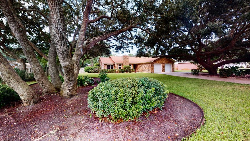 This beautifully renovated home boasts a harmony of modern and traditional styling that is perfect for entertaining or just relaxing with the family.  New energy efficient windows, sliding glass doors and 15 ft cathedral ceilings provide for a bright-open-spacious feel while the new LVP flooring and fresh paint throughout bring a calming unity to the house.  The new HVAC system, Wi-Fi thermostat, cleaned vents with antimicrobial coating and a new 50 gallon water heater will also add to your peace and tranquility, while the new Levolor blinds, guest bathroom tub and tile surround, toilets, light fixtures/fans, Delta faucets/fixtures, and Whirlpool kitchen appliances will add to your happiness.  Heading outside, the updated Florida room will bring you closer to nature, the large backyard