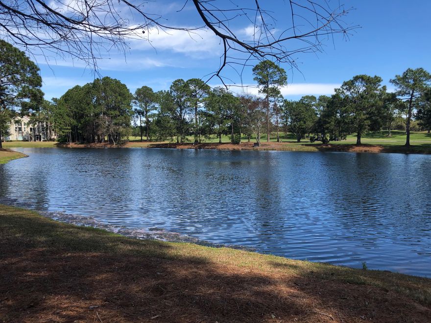 A rare find in Turnberry Villas, tucked away with serene views of the lake and Baytowne Golf course, sits this spacious 3 bedroom, 2 full bath, 1,633 ft. condo located in the popular Resort of Sandestin. Completely updated, beautifully decorated, selling fully furnished and conveys with it's own private full sized garage! The perfect primary residence or your vacation home at the beach. No detail has been overlooked here. From the designer white cabinetry in kitchen with granite counters, stainless appliances and double stainless sinks, to the new wood vanity, granite counters and stone flooring in the bathrooms. Beautiful luxury laminate flooring runs throughout the rest of the unit for ease of care. There are many large, walk-in closets and a roomy pantry with storage shelving