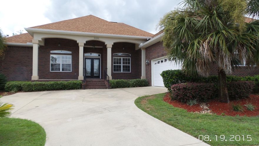 Available..08/06/18...Immaculate 4/2.5 home in highly desirable Chanan Estates. Great curb appeal invites you into a grand foyer, formal dining w/beautiful ceramic wood flooring. Open concept floor plan features, office space or 4th bedroom, eat in kitchen, spacious living room, 2 area Florida room, and a kitchen for the chef of the family with eat in kitchen area. Custom cabinetry, lighting, crown work, marble vanities, ceramic tile, treyed ceilings, & so much more. Master bedroom can accommodate KING size furniture w/sitting area w/access to Florida room. Spacious guest rooms are divided w/Jack N Jill guest bathroom. 1/2 bath for your guests, fenced backyard, 2 car garage w/golf cart bay. Oversized circular driveway w/mature landscaping. No inside smoking. Pets may be considered. Owner may allow a pet with approval and a $400 non-refundable pet fee.  Amazing home in cul de sac and gated community.  Minutes from the bases, beaches and shopping.