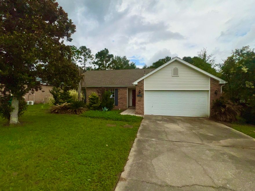 This 4-bedroom, 2-bath home REO home was built in 2001, and is just over 1900 sf. Home has brick front and vinyl siding, a 2 car garage and fenced back your. Located in South Crestview and just a few miles from interstate access, military bases and shopping. Inside you will find an indoor laundry, galley styled kitchen, tiled floors and carpeting. With a little TLC, this could make your next home an affordable choice especially, using FHA's $100 down program! This home is FHA Insurable with Escrow (IE), call today!making it an excellent place to call home.