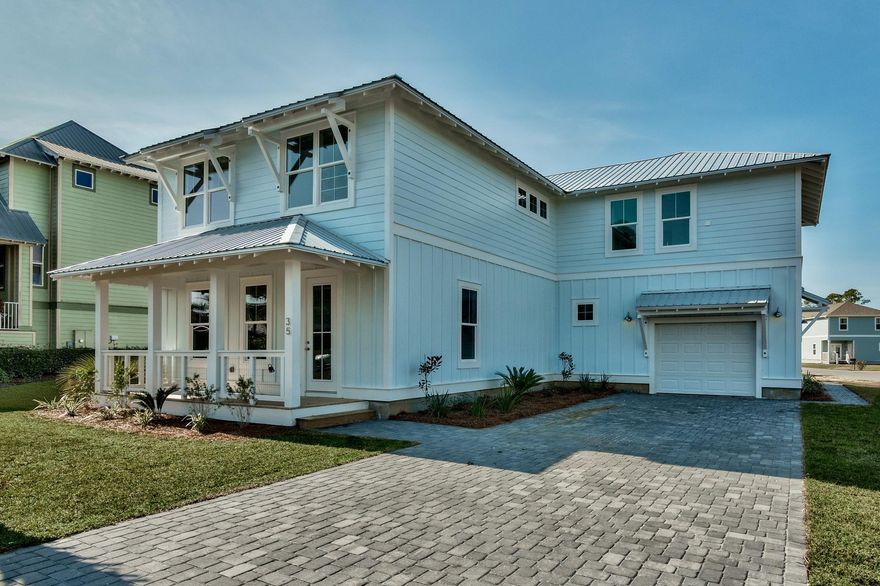 Your beach home awaits! Perfectly placed on an over-sized corner lot in the beach community of Cypress Breeze, this 3,258 sq. ft. custom built home has 5 Bedrooms, 4 Full Baths, 1 Half Bath has room for everyone. Horizon Designs recently completed construction with modern trim, wood wall accents, quartz counter-tops, open floor plan with two living areas and a Carriage House with private entrance. Enjoy your Master on the main with private laundry in your walk-in closet, over-sized 2nd floor laundry room, and a large dining room just off the kitchen.