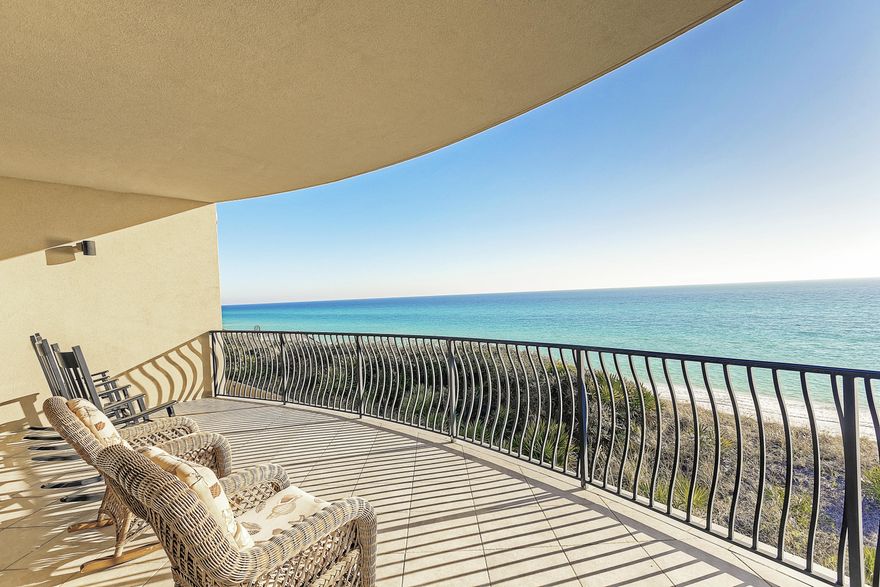 Pending with contingency & 72 hr kickout clause, first right of refusal. Gulf-front corner Penthouse residence at the exclusive Andant development, offering a high level of luxury beach living. This 2-story, 4,300 square foot residence has a home theater with leather seating, in-home fitness room, & large office. The living area & master bedroom have sweeping gulf views with large covered balconies overlooking 240 feet of beautiful private beach. The culinary kitchen has a Wolf gas range with 6 dual stacked burners & 2 dual convection electric ovens, a walk-in wine cellar, a separate prep and storage area, sub-zero side-by -side refrigerator, & a kitchen island with sink. Property comes with underground deeded parking. Discover the exceptional gulf-front living at Andant.