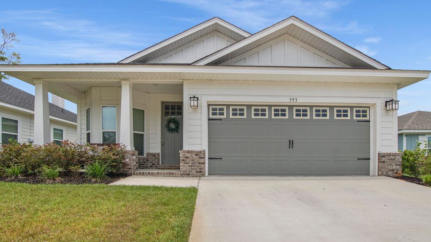 Sellers are offering $5,000 towards Buyer's closing costs or flex money with accepted offer & Buy down your Interest rate. Move in Ready Now!!! - Newly built home in the growing neighborhood of Riverwalk right in the heart of Freeport, just South of the Publix complex. This beautiful Adams Homes floor plan features 1717 sq ft, 3 bedrooms, 2 baths, tall ceilings, granite countertops, shaker white cabinets, luxury vinyl flooring, an enormous master bedroom, back covered patio, and much more. Riverwalk has a dock, trail to the creek, and both pool and clubhouse completed. Even better, you could be within 15 miles from the public beach access at Blue Mountain and all the shops and entertainment that South Walton has to offer. Call today for more details and don't let this one get away.