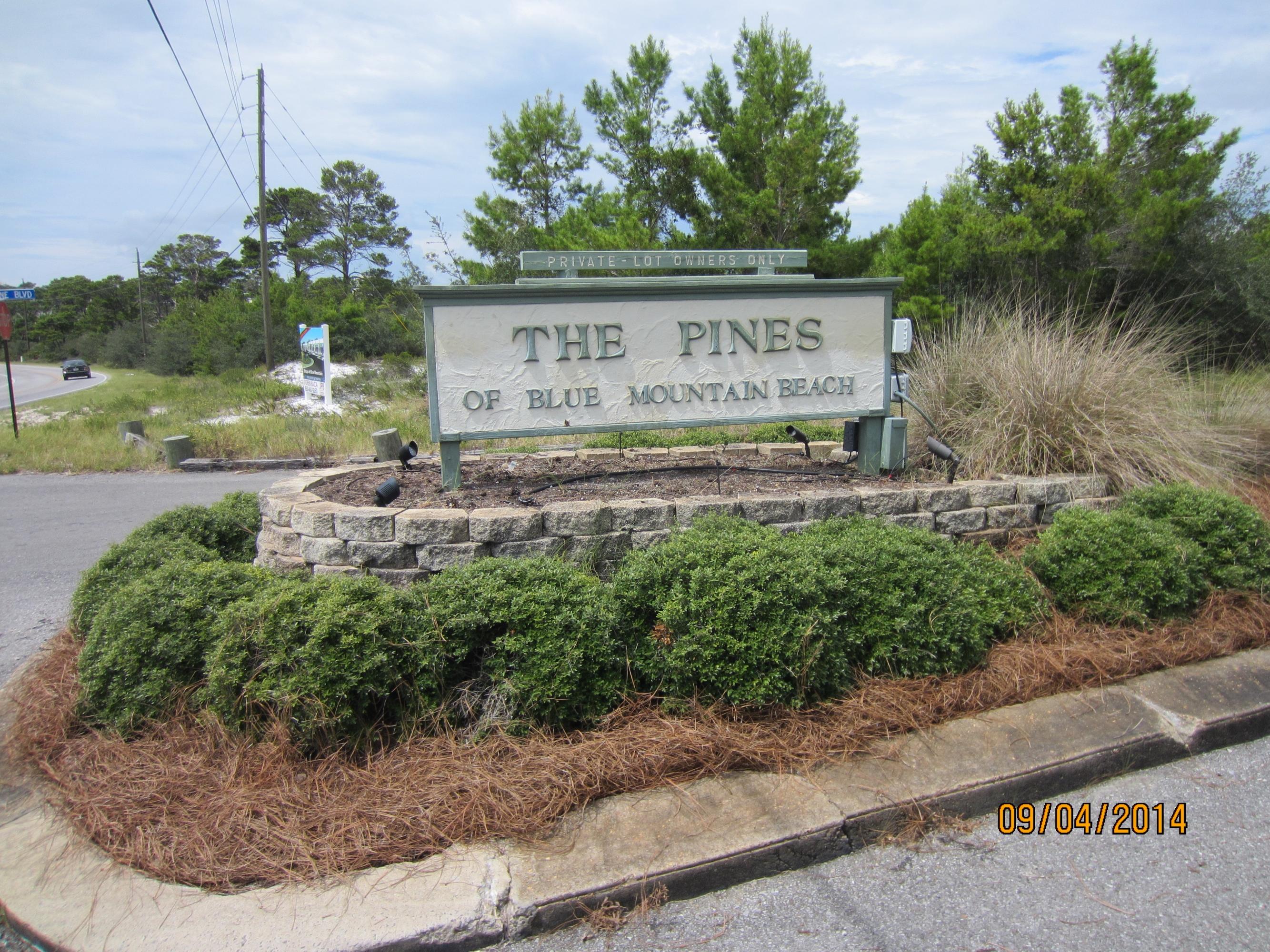 Large single family residential lot. High and dry. Great location in Blue Mountain Beach on popular CR 30A. Close to quality restaurants, shopping, and white sand beaches.